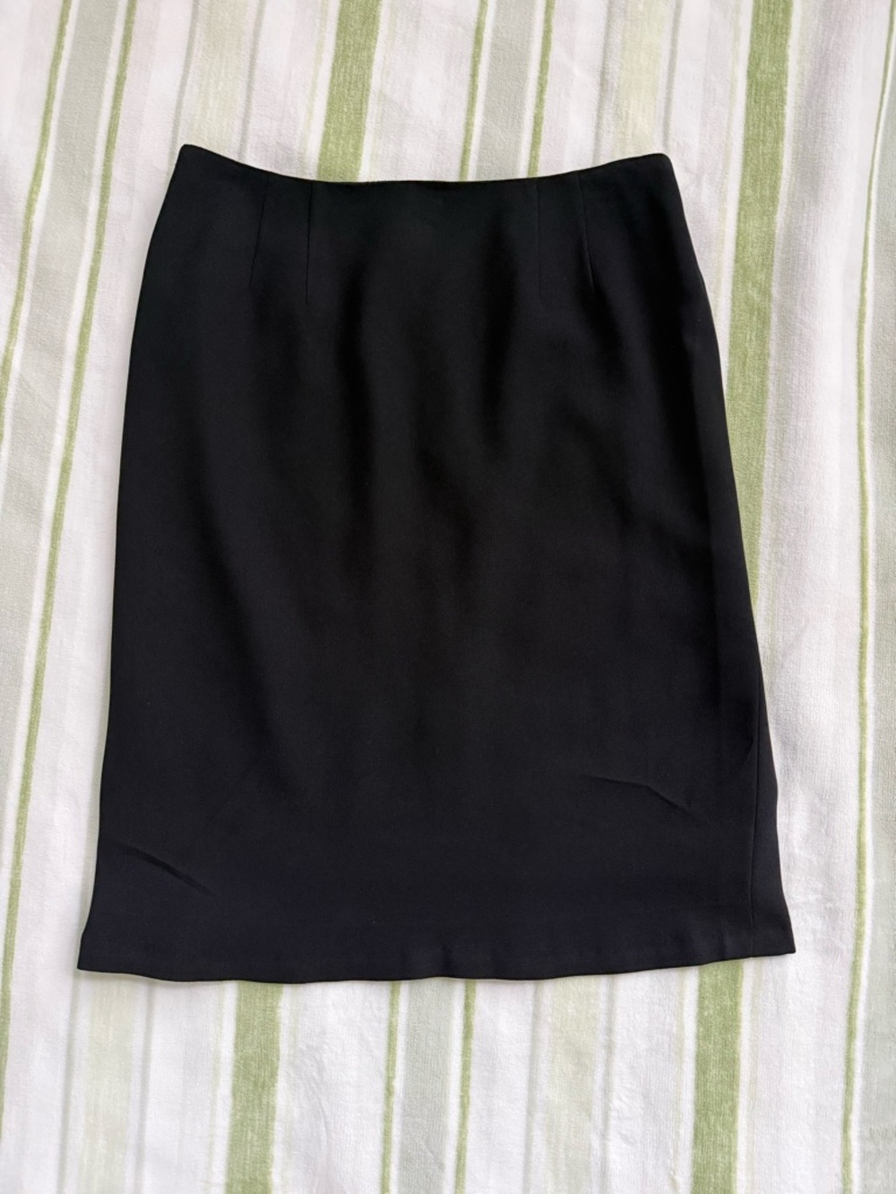 Linda Allard Ellen Tracy Vintage Classic Black Pencil Skirt